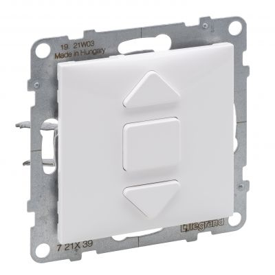 Suno Łącznik Rolet - 6 Ax - 250V - 3 Pozycyjny: Góra Dół Stop - Bezpośrednie Sterowanie Roletami Biały 721139 LEGRAND (721139)